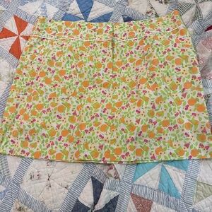 Vintage Lilly Pulitzer Fruit Print Skort